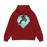 Amiri hoodie black panther print