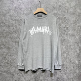 Amiri long sleeve shirts letter cross printing