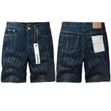 purple brand denim shorts