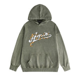 Amiri washed hoodie ye manletter washed distressed printing