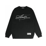 Amiri long sleeve shirts needlework letterprinting