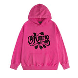 Amiri washed hoodie morning glory printing distressed printing