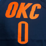 NBA Jerseys Thunder, Blue Stripe No. 0, Westbrook