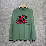 Amiri long sleeve shirts new font cobra printing