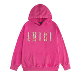 Amiri washed hoodie retro totem distressed printing