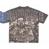 Street Unisex T-shirt Hip Hop Gothic Punk