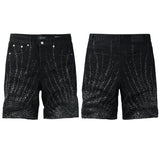 purple brand denim shorts