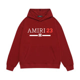Amiri hoodie red font printing