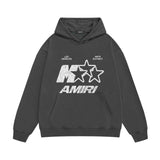 Amiri hoodie spotted five-pointed star print