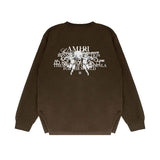 Amiri long sleeve shirts letter angel ball printing