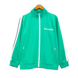 Palm Angels sweatshirt Striped zip-up cardigan