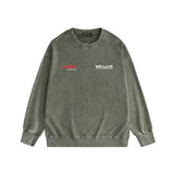 Amiri washed sweatshirt tv channel printing washed and distressed