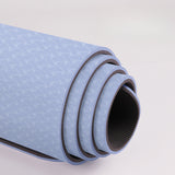 Yoga Mat TPE Yoga Mat Shock Absorption Soundproof Shock-proof Non-slip Fitness Home Sports Yoga Mat