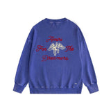 Amiri washed sweatshirt mottled pegasus printing washed and distressed