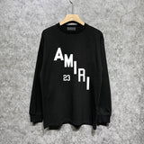 Amiri long sleeve shirts ladder text printing