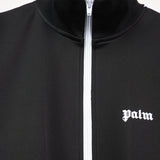 Palm Angels sweatshirt Striped zip-up cardigan