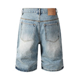 purple brand denim shorts