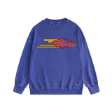 Amiri washed sweatshirt eagle printing washed and distressed