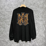 Amiri long sleeve shirts splash paint skeleton printing