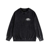 Amiri washed sweatshirt alphabet angel ball print washed old
