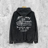 Amiri washed hoodie sketch country washed distressed printing