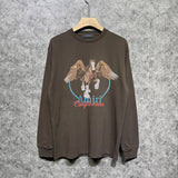 Amiri long sleeve shirts oil painting pegasus printing