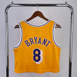 NBA jerseys women's navel retro jersey: Lakers, yellow 8, Kobe Bryant