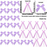 Themed Party Supplies Multicolor Polyester Bow Latte Wedding Birthday Party Decoration Pink Black Handmade Bow Pendant