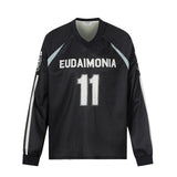 Men's long sleeve shirt - gt retro west coast sports jersey style - hip hop patchwork design