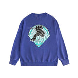 Amiri washed sweatshirt panther print washed old