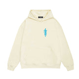 Amiri hoodie vertical small overlapping letterprinting