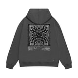 Amiri hoodie simple logo square sleeve print