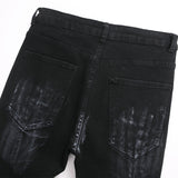 Mens Fashion Jeans Star Rhinestones S3972#