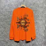Amiri long sleeve shirts damaged oil painting printing