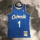 NBA Jerseys MN hot-pressed retro jersey: SW Magic 95 season, blue No. 1, Hardaway
