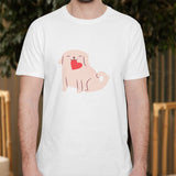 Valentine's Day T-Shirts Couple Love Print Sweet Style