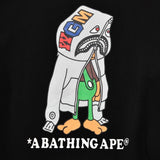 Bathing Ape T Shirt Summer, Shark Hoodie Printed Short Sleeve T-Shirt