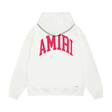 Amiri hoodie red letter bevel letterprinting