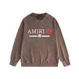 Amiri washed sweatshirt red font print washed old