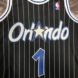 NBA Jerseys MN hot-pressed retro jersey: SW Magic 95 season, black No. 1, Hardaway