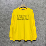 Amiri long sleeve shirts bevel letterprinting