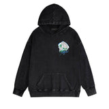 Amiri washed hoodie urban forest printing distressed printing