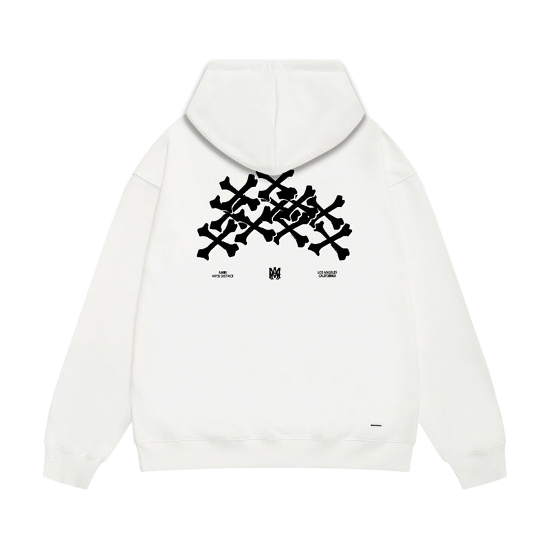 Amiri hoodie skeleton letterprinting