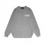 Amiri long sleeve shirts skeleton letterprinting