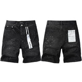 purple brand denim shorts