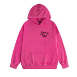 Amiri washed hoodie california hollywood letter washed distressed printing