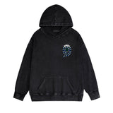 Amiri washed hoodie patchwork colorful snake washed distressed printing