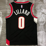 NBA Jerseys Season 21, Blazers, Black 0, Lillard