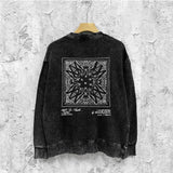 Amiri washed sweatshirt simple standard square scarf printing washed and distressed