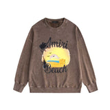 Amiri washed sweatshirt color dusk print washed old